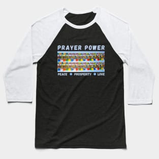 Prayer Power Prayer flags english Baseball T-Shirt